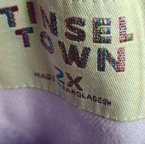 Tinsel town lilac Short Overalls 2x Nwt - Picture 4 of 5